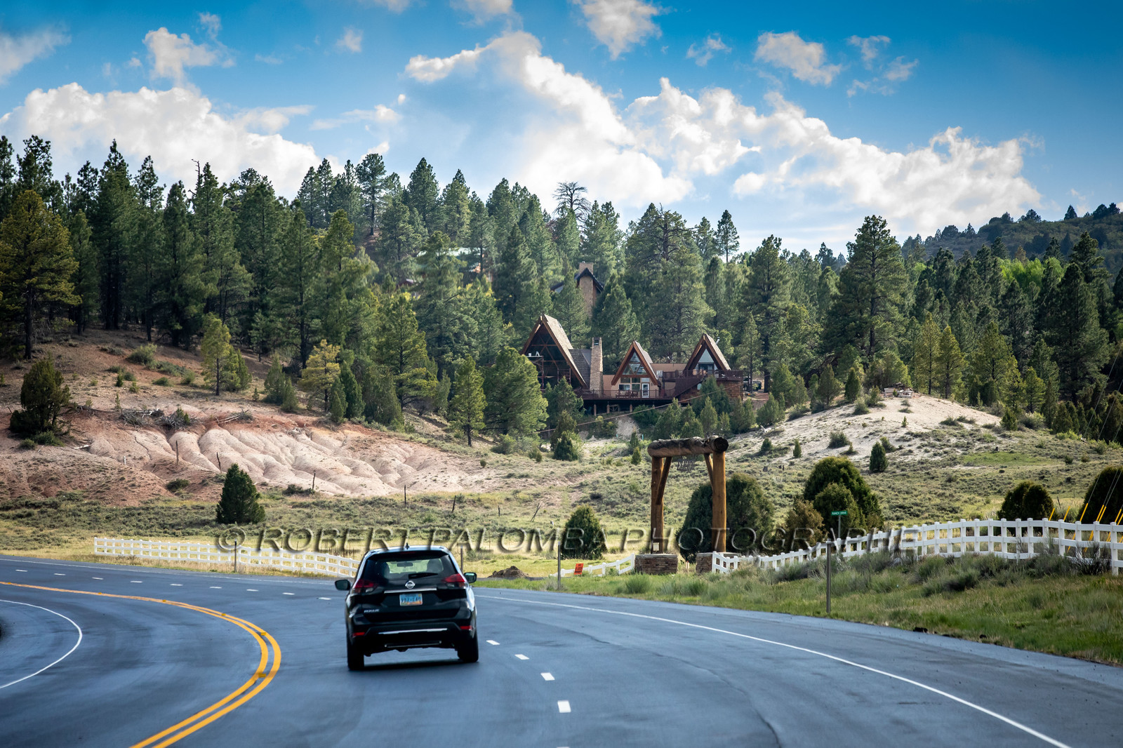 Sur la route en quittant Bryce Canyon