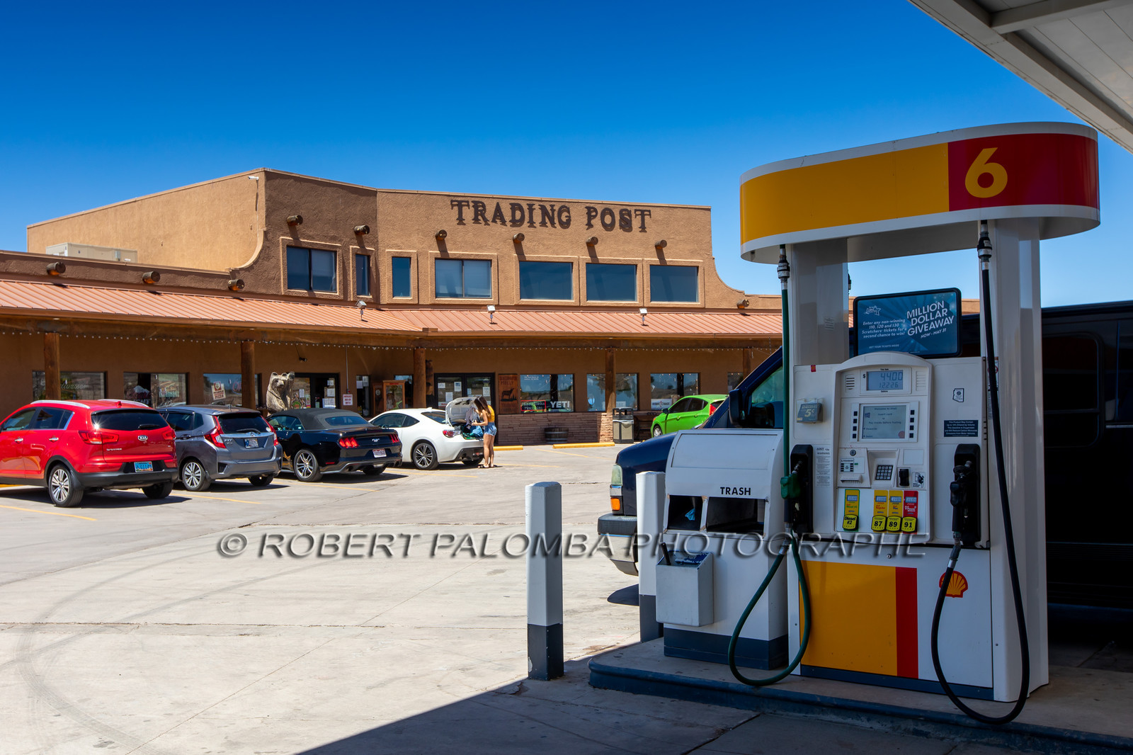 Station essence avant le Grand Canyon
