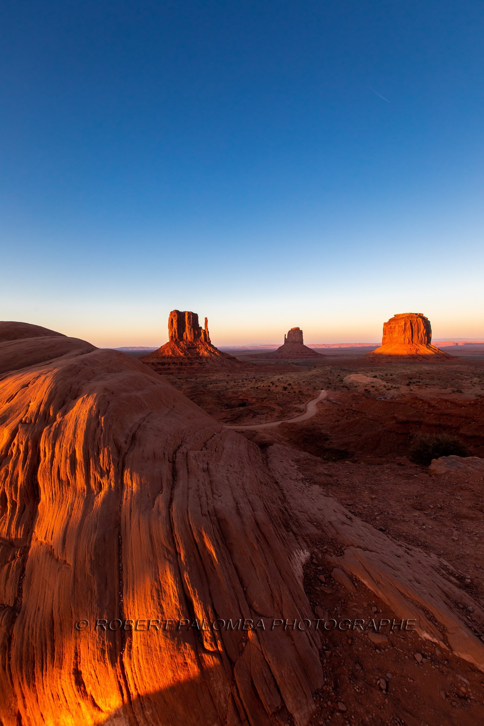 Coucher de soleil sur Monument Valley