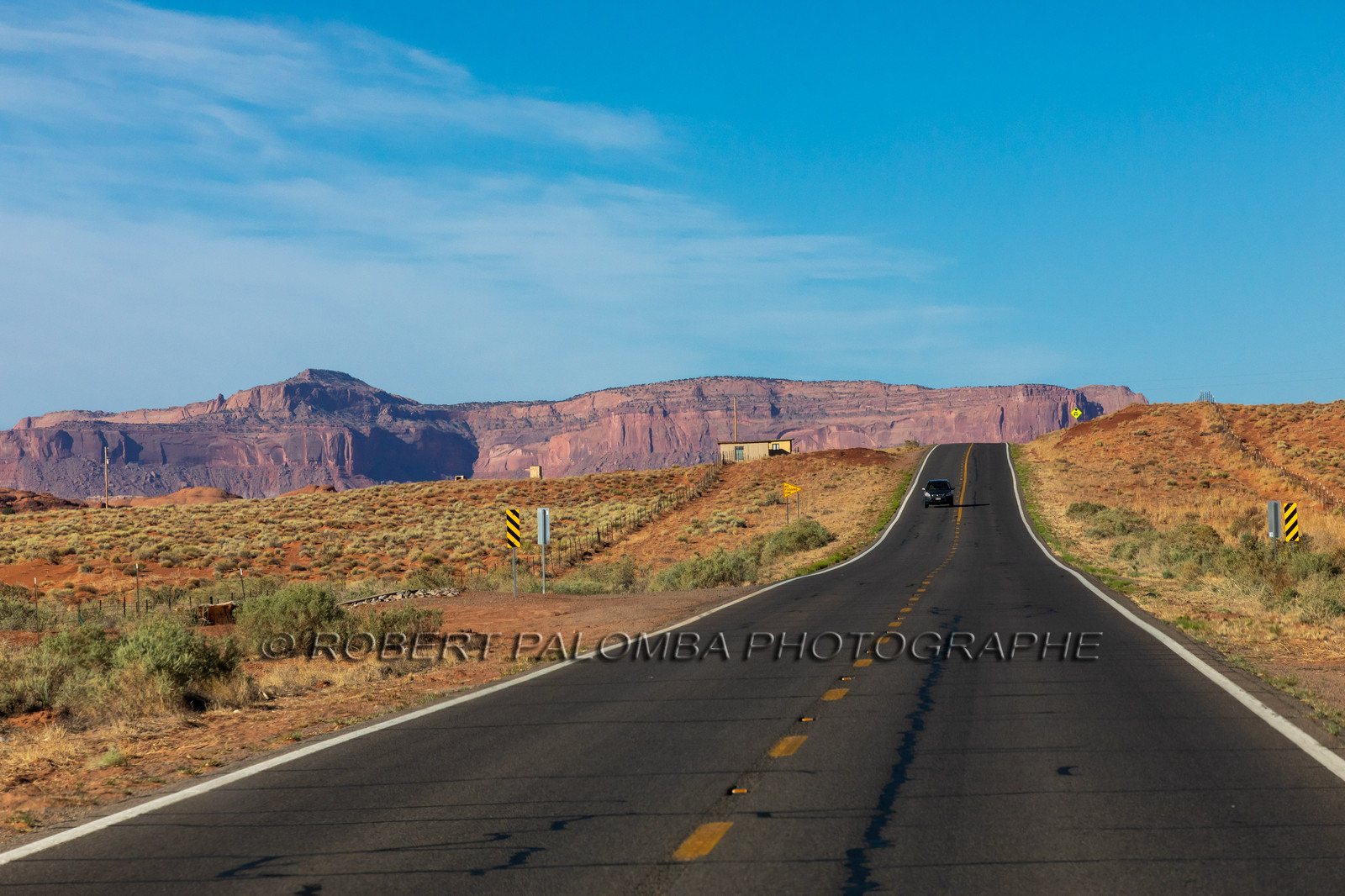 Route en quittant Monument Valley