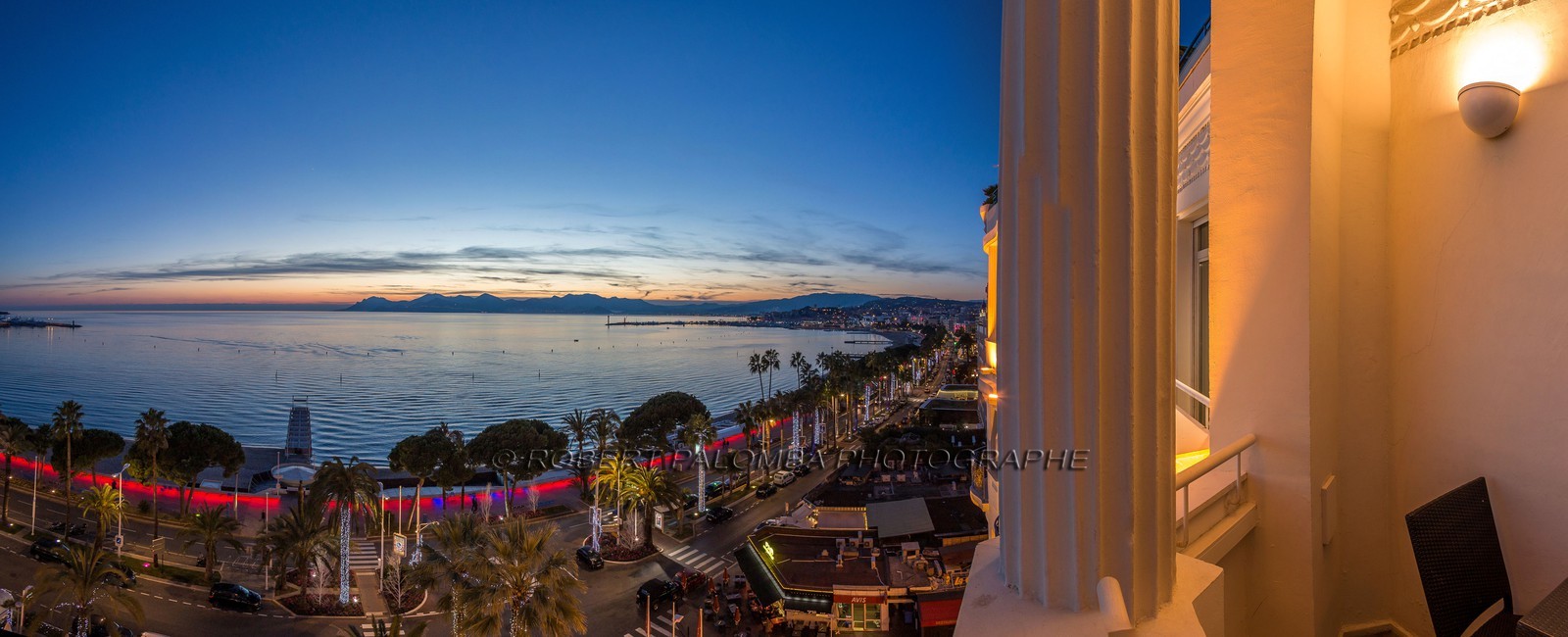 Cannes vue de l'Hôtel Martinez