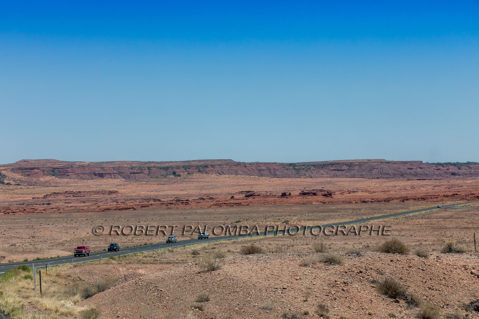 Sur la route en quittant le Grand Canyon