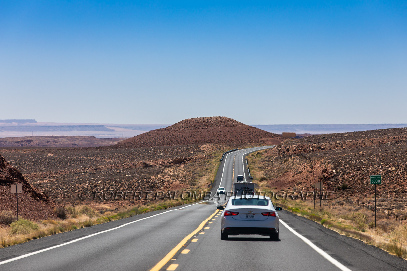 Sur la route en quittant le Grand Canyon