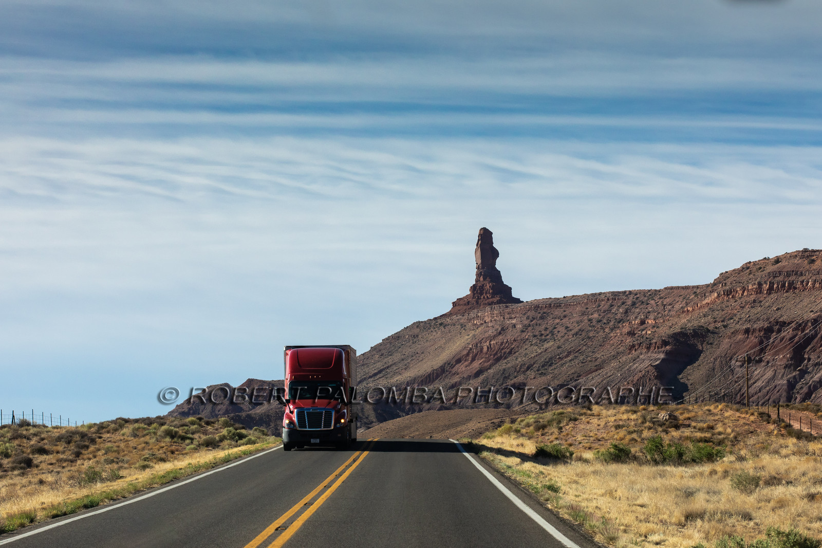 Route en quittant Monument Valley