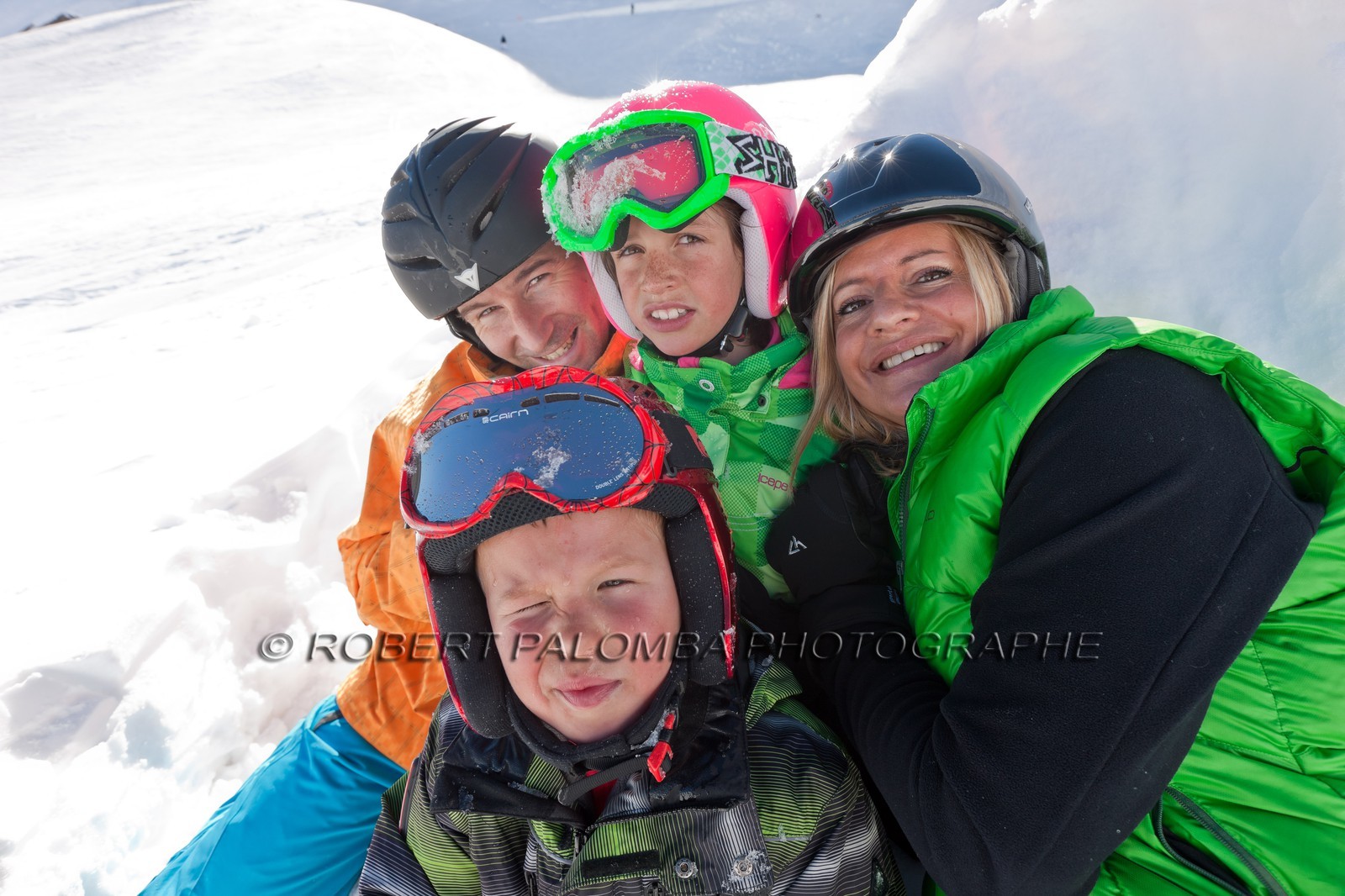 Famille au ski