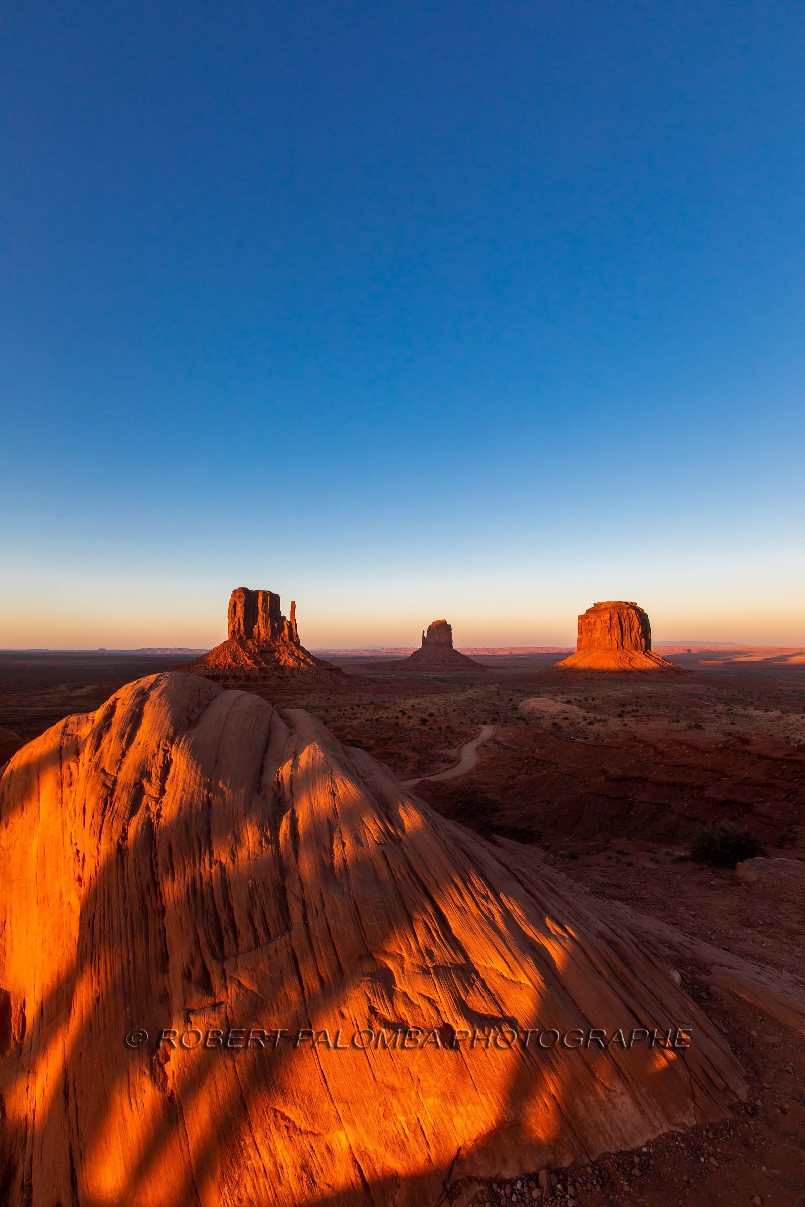 Coucher de soleil sur Monument Valley