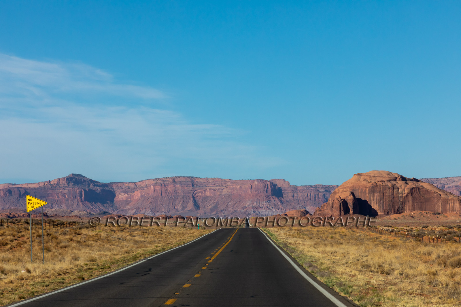 Route en quittant Monument Valley