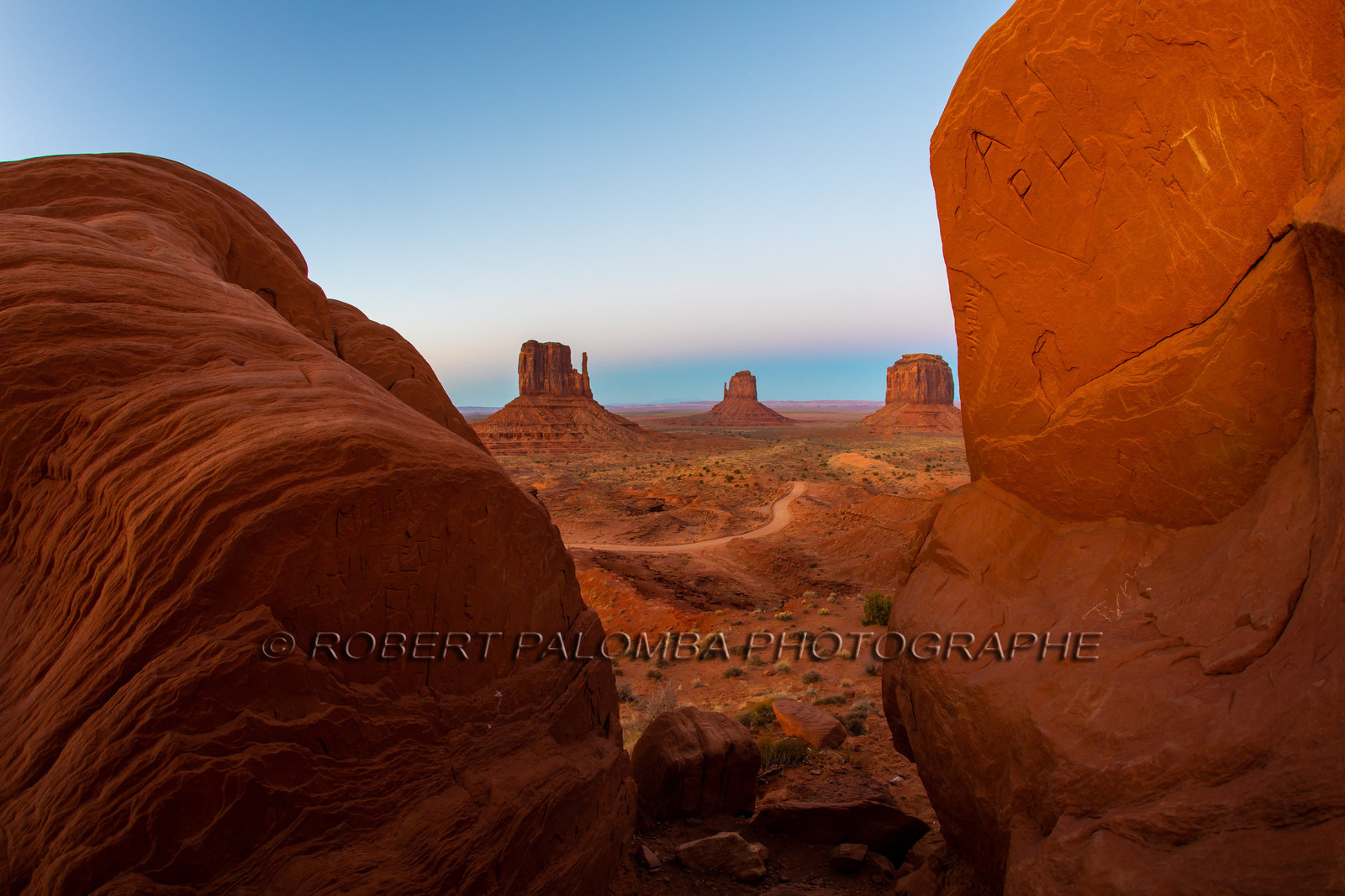 Coucher de soleil sur Monument Valley