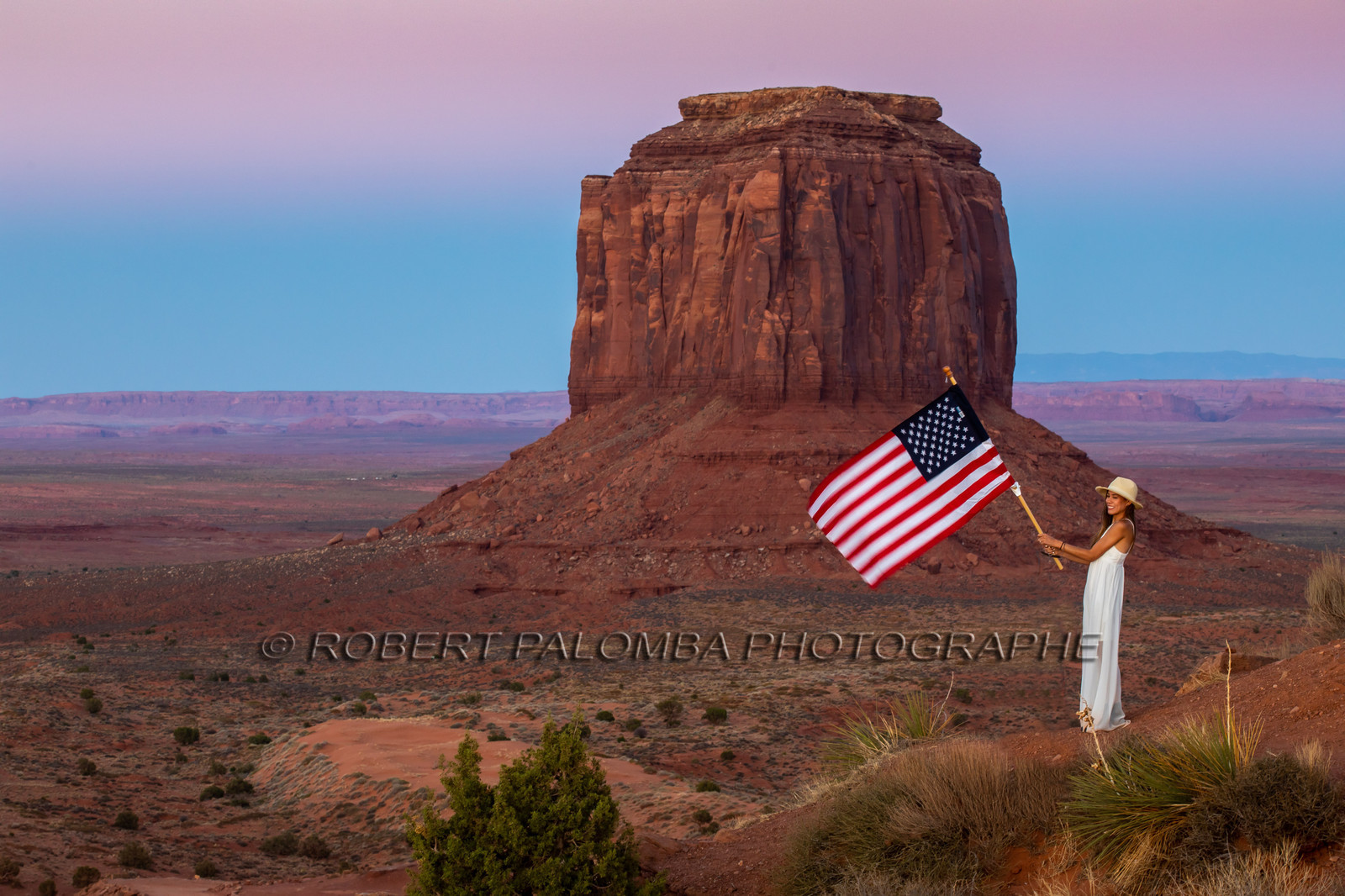 Coucher de soleil sur Monument Valley