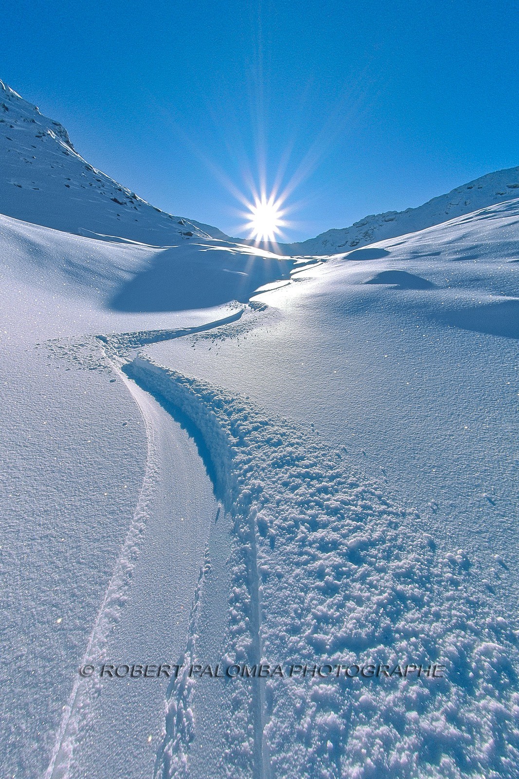 Trace dans la neige