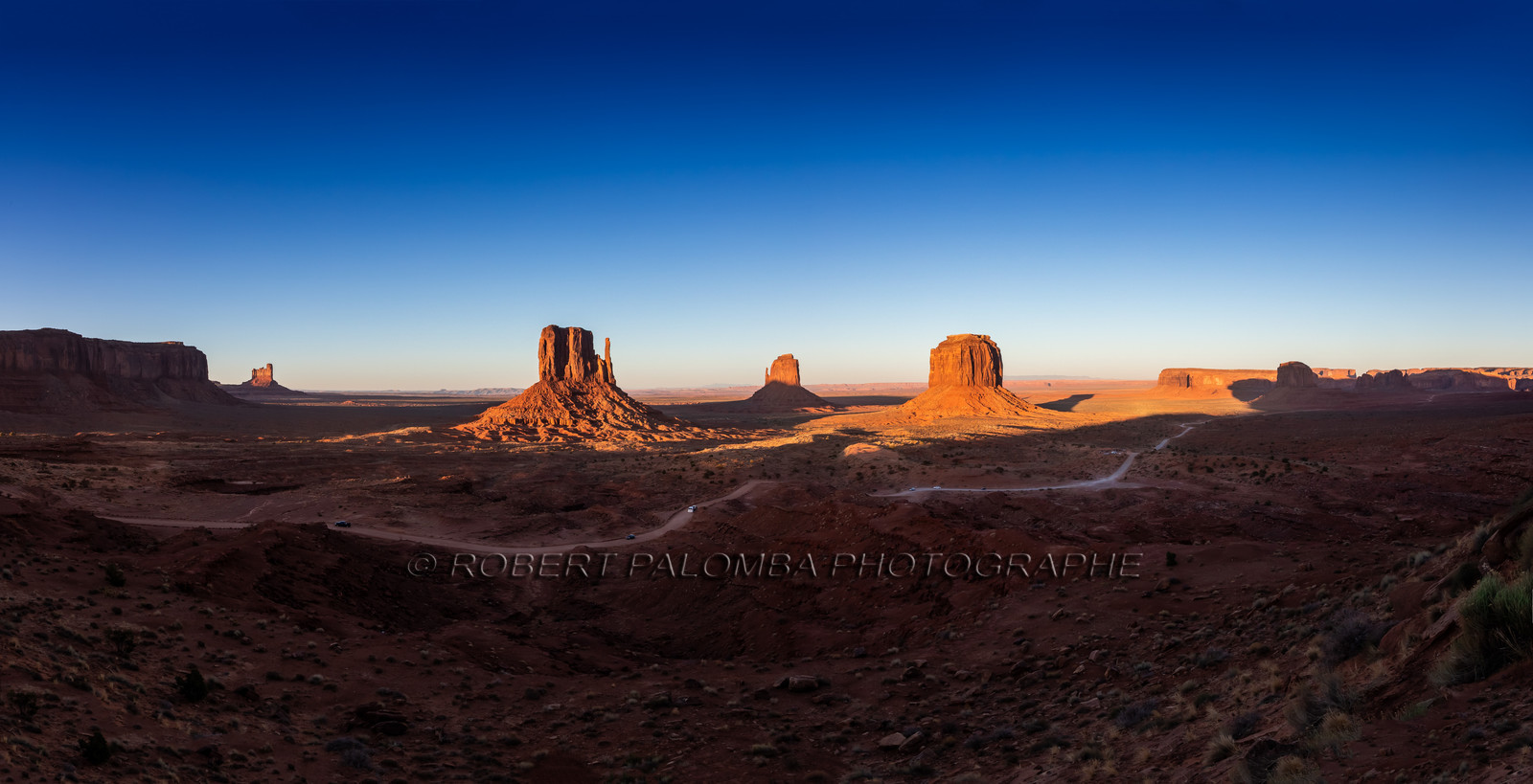 Coucher de soleil sur Monument Valley